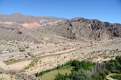27 View To The Northwest Of The Highway And Colourful Hills From Archaeologists Monument At Pucara de Tilcara In Quebrada De Humahuaca.jpg